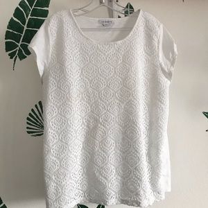 White lace tee